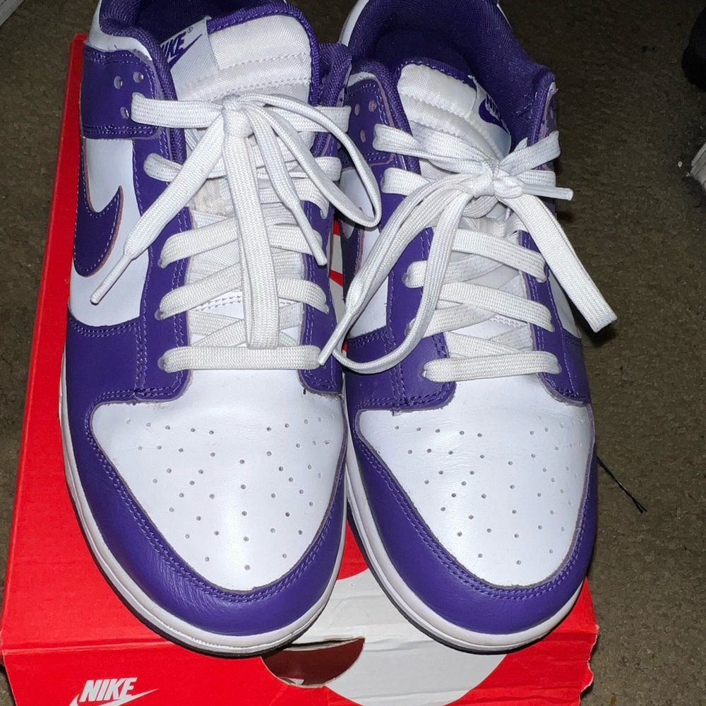 Nike Dunks white & purple